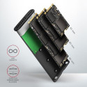 Axagon EEM2-SBC externes Gehäuse für M.2 SSDs USB-C 3.2 Gen 2 - schwarz SSD enclosure Black