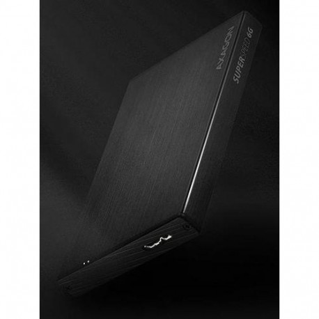 Axagon EE25-XA6 storage drive enclosure HDD/SSD enclosure Black 2.5"