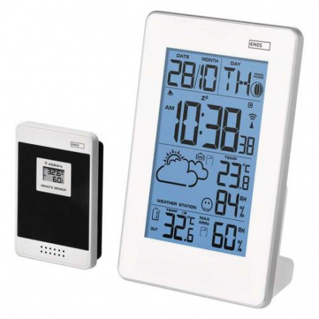Emos E3003 digital weather station White LED Battery