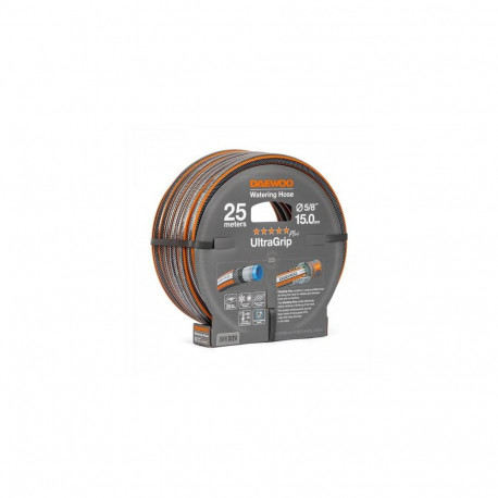 Daewoo DWH5124 garden hose 25 m Carbon fibre, Polyvinyl chloride (PVC) Black, Grey, Orange