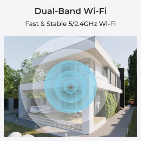 Reolink Duo Series W730 - 4K Outdoor Wi-Fi Camera, Dual-Lens, 180° Panoramic View, Person/Vehicle/An