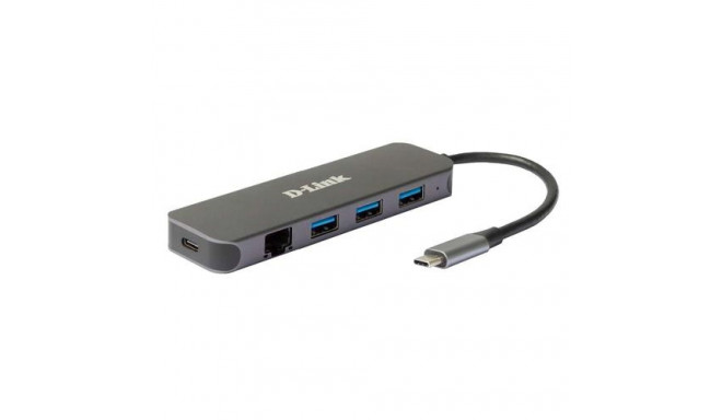 D-Link 5-in-1 USB-C Hub with Gigabit Ethernet/Power Delivery
