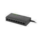 Lanberg DSP1-0108 network switch Unmanaged Fast Ethernet (10/100) Black