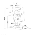 Neomounts DS15-650WH1 Tablet stand desk 9.7-11&quot; - lockable