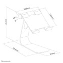 Neomounts DS15-050SL1 Tablet stand up to 11&quot; - foldable - universal