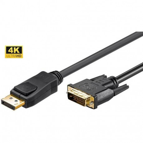 Microconnect DP-DVI-MM-200 video cable adapter 2 m DisplayPort Black