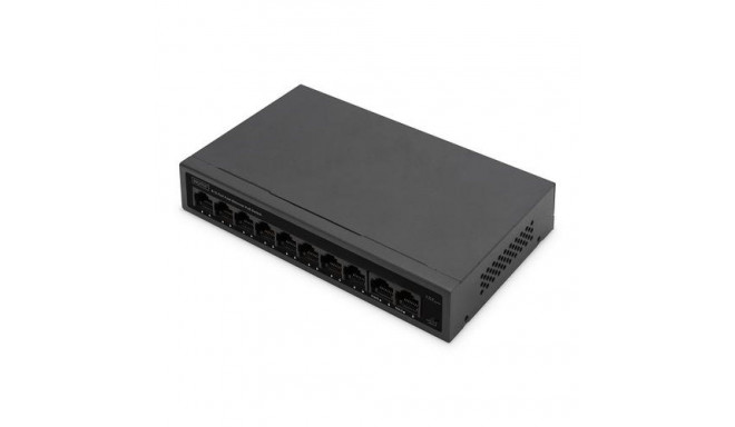 Digitus 8- Port Fast Ethernet PoE Networkswitch, Desktop, unmanaged, 60 W, af/at