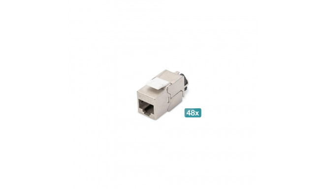 Digitus CAT 6A Keystone module, shielded with intelligent cable manager - 48 pcs.