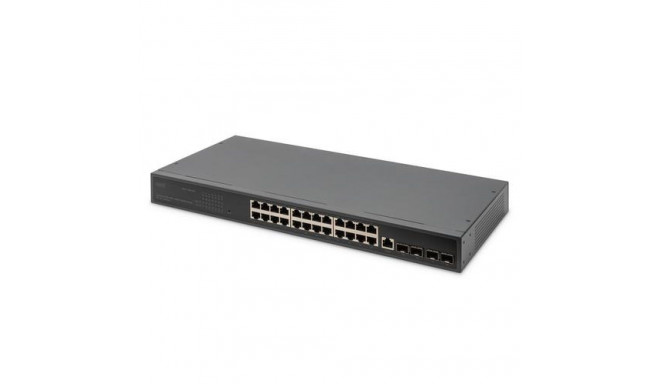 Digitus 24 Port 10/100/1000 + 4SFP+ UPLINK Switch, 19&quot;, L2+ Features