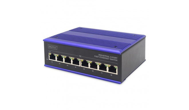 ASSMANN Electronic DN-650106 network switch Fast Ethernet (10/100) Black, Blue