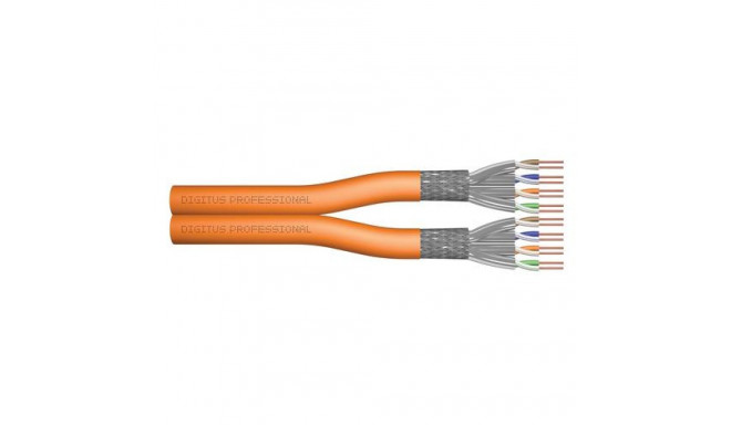 Digitus CAT 7 S/FTP data cable - installation cable, 100 m, duplex, Dca-s2, d1, a1