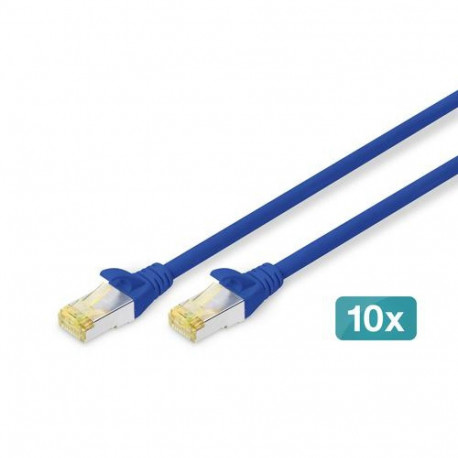 Digitus CAT 6A S/FTP patch cable, 10 pieces