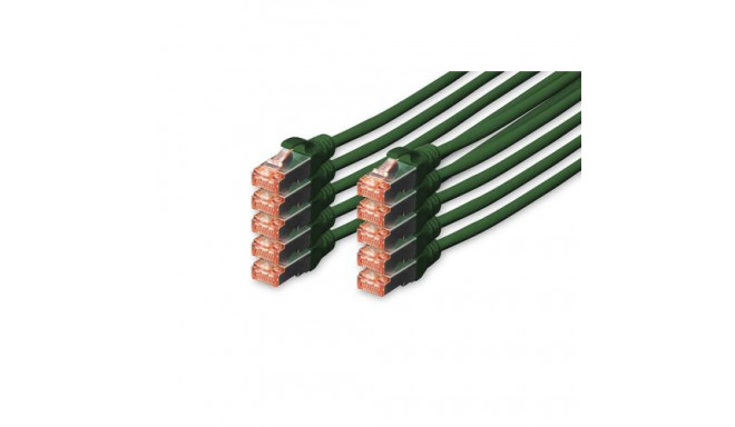 Digitus CAT 6 S/FTP patch cable, 10 pieces