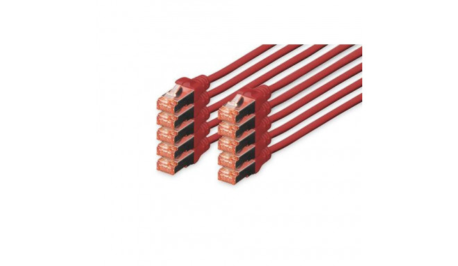 Digitus CAT 6 S/FTP patch cable, 10 pieces