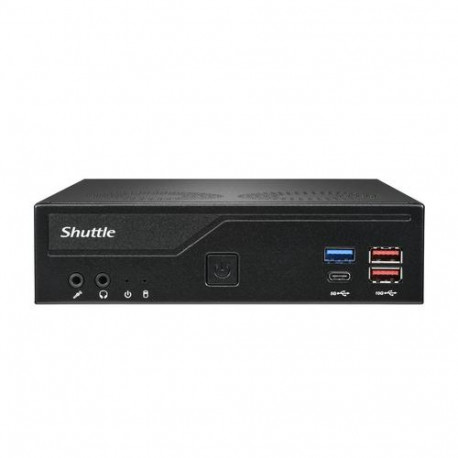 Shuttle Slim PC DH770 , S1700, 2x HDMI, 2x DP , 2x 2.5G LAN, 2x COM, 8x USB, 1x 2.5", 2x M.