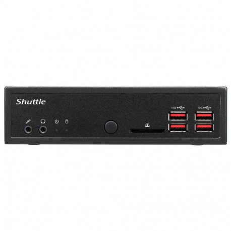 Shuttle XPC slim Barebone DH32U5, Intel i5-1135G7, 4x HDMI 2.0b 2x LAN, 2x COM, incl. VESA 24/7 perm