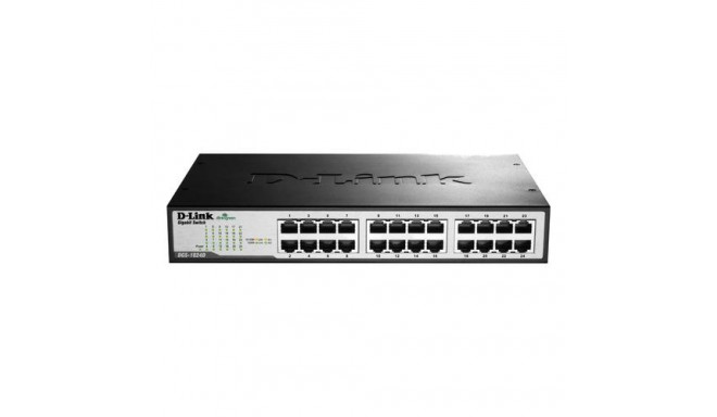 D-Link - DGS-1024D/E 24-Port 10/100/1000 Gigabit Switch, Rackmount/Desktop