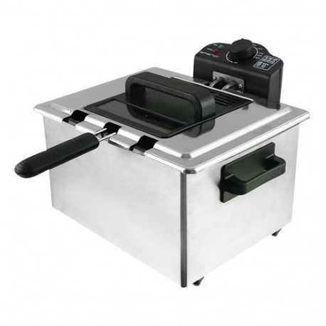 Emerio DF-107090 fryer Single 5 L Stand-alone 2000 W Deep fryer Black, Stainless steel