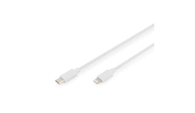 Digitus USB-C - Lightning data/charging cable, MFI certified, 1m