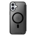 Cellularline Daily Mag - iPhone 16 Book cover with semi-transparent hard back compatible with Magsaf
