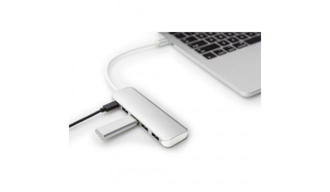 Digitus USB Type-C™ 4 port hub (USB 3.0) + PD