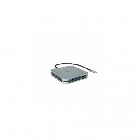 DICOTA D32057 interface hub USB Type-C 10000 Mbit/s Silver