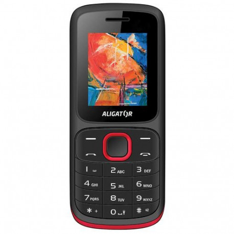Aligator D210 4.57 cm (1.8") 66 g Black, Red Senior phone