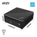 MSI Cubi N ADL-006DE Intel® N N200 4 GB DDR4-SDRAM 128 GB SSD Windows 11 Pro Mini PC Black