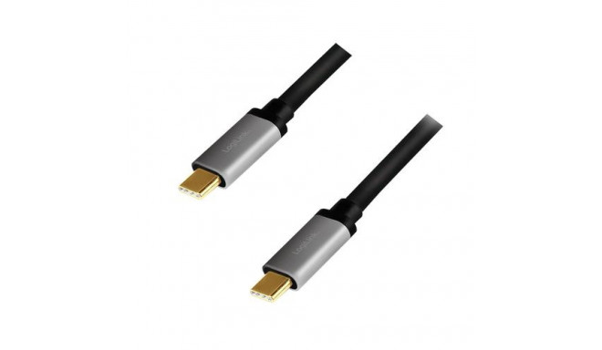LogiLink CUA0107 USB cable USB 3.2 Gen 2 (3.1 Gen 2) 1 m USB C Black, Grey