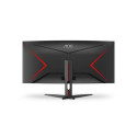 AOC G2 CU34G2XE/BK LED display 86.4 cm (34&quot;) 3440 x 1440 pixels Wide Quad HD LCD Black, Red