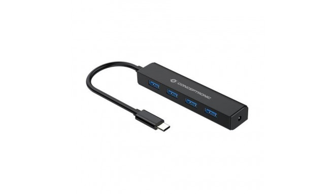 Conceptronic 4-Port USB 3.0 Hub, USB-C Connector