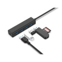 Conceptronic 4-Port USB 3.0 Hub, USB-C Connector