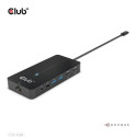 CLUB3D Type-C 7-in-1 hub with 2x HDMI, 2x USB Gen1 Type-A, 1x RJ45, 1x 3.5mm Audio, 1x USB Gen1 Type