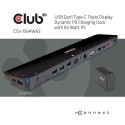 CLUB3D UNIVERSAL USB Gen1 Type-C Triple Display Dynamic PD Charging Dock with 65 Watt PS ( VGA, HDMI