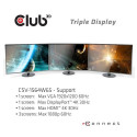CLUB3D UNIVERSAL USB Gen1 Type-C Triple Display Dynamic PD Charging Dock with 65 Watt PS ( VGA, HDMI