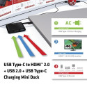 CLUB3D USB Type-C to HDMI™ 2.0 + USB 2.0 + USB Type-C Charging Mini Dock