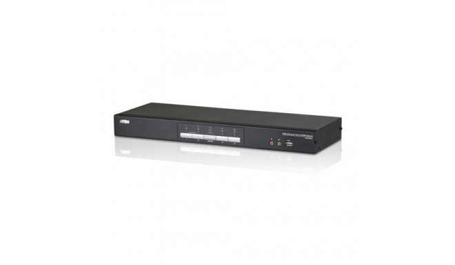 ATEN 4-Port USB DVI Dual-View KVM Switch with Audio &amp; USB 2.0 Hub (KVM cables included)