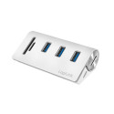 LogiLink CR0045 interface hub USB 3.2 Gen 1 (3.1 Gen 1) Type-A 5000 Mbit/s Silver
