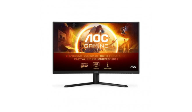 AOC G4 CQ32G4VE computer monitor 81.3 cm (32&quot;) 2560 x 1440 pixels Quad HD LCD Black, Grey