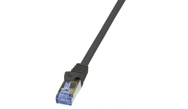 LogiLink 0.5m Cat.6A 10G S/FTP networking cable Black Cat6a S/FTP (S-STP)