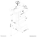 Neomounts CPU-D250BLACK CPU holder - rotatable - max 30 kg - universal