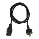 LogiLink CP152 power cable Black 1.8 m CEE7/7 IEC C19