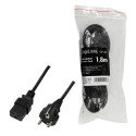 LogiLink CP152 power cable Black 1.8 m CEE7/7 IEC C19