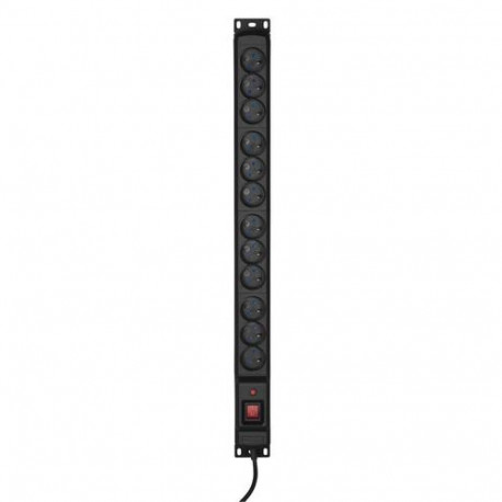 Activejet COMBO 12 socket power strip 3m black