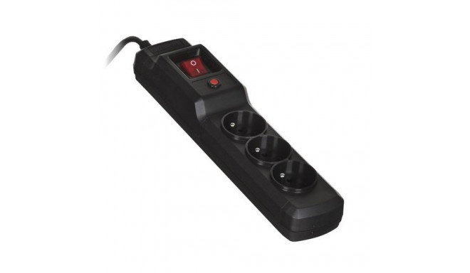 Activejet COMBO 3GN 1,5M black power strip with cord