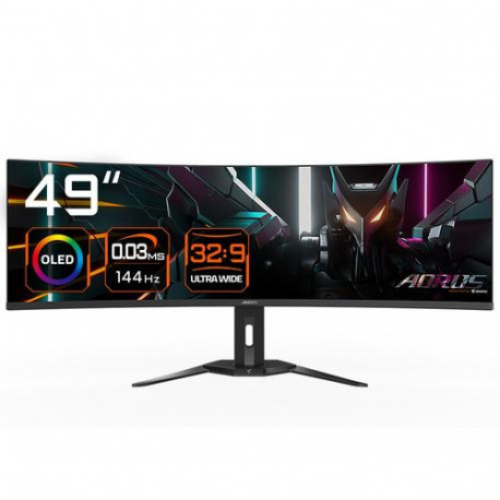 GIGABYTE CO49DQ OLED Curved Gaming Monitor - 5120x1440(DQHD), 1800R, 144Hz, 0.03ms, KVM, FreeSync Pr