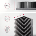 Axagon CLR-M2XT M.2 SSD Passivkühler Aluminium - 2280 M.2 NVMe SSD, Solid-state drive Heatsink/Radia
