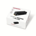 Axagon CLR-M2XT M.2 SSD Passivkühler Aluminium - 2280 M.2 NVMe SSD, Solid-state drive Heatsink/Radia