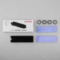 Axagon CLR-M2L10 computer cooling system M.2 NVMe SSD, Solid-state drive Heatsink/Radiatior Black 1 
