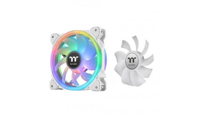 Thermaltake SWAFAN 12 RGB Radiator Fan TT Premium Edition White Computer case Air cooler 12 cm 3 pc(